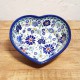 ポーリッシュポタリー BOLESLAWIEC のハートボウル 15.8cm GU860-DU126
