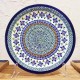 ポーリッシュポタリー BOLESLAWIEC 平皿φ27cm GU1014-DU60