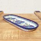 ポーリッシュポタリー BOLESLAWIEC オーバルロングプレート28.5cm GU928-ART277