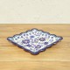 ポーリッシュポタリー BOLESLAWIEC スクエアプレート 16cm GU1610-DU126
