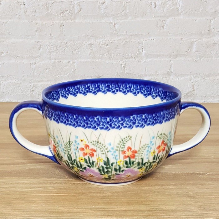 ポーリッシュポタリー「Kalich」スープボウル 400ml 高さ7.5cm