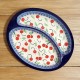 ポーリッシュポタリー CERAMIKA ARTYSTYCZNA 仕切り皿 25cm CA497-2715X
