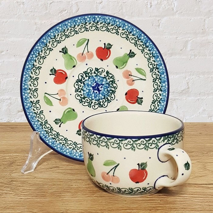 ポーリッシュポタリー Ceramika Artystyczna カップ ＆ ソーサー 220ml