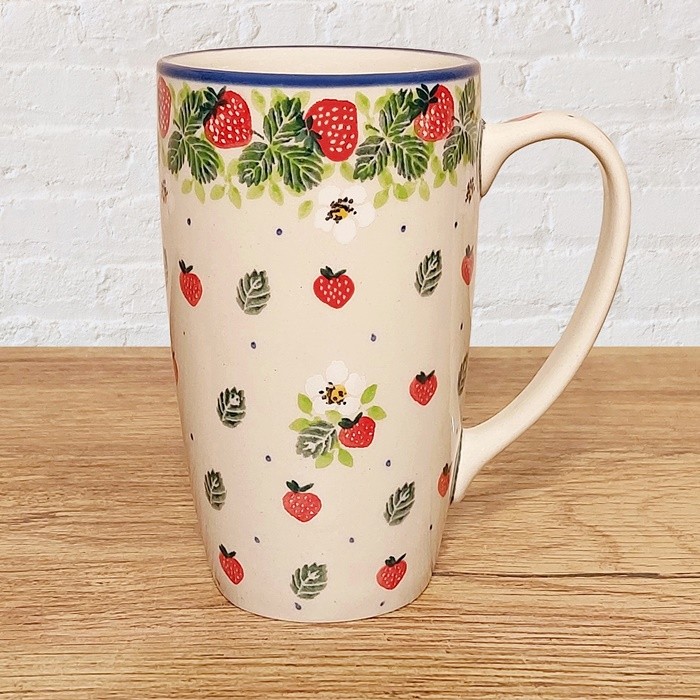 ポーリッシュポタリー CERAMIKA ARTYSTYCZNA 縦長マグカップ400ml 高さ