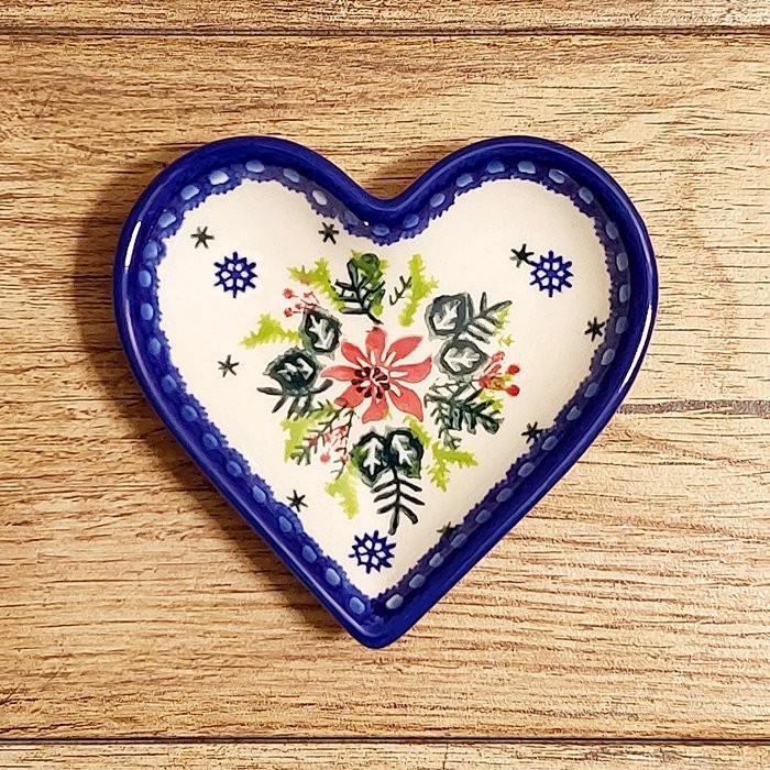 ポーリッシュポタリー Vena ハートプレート 大小 2点セット ポー