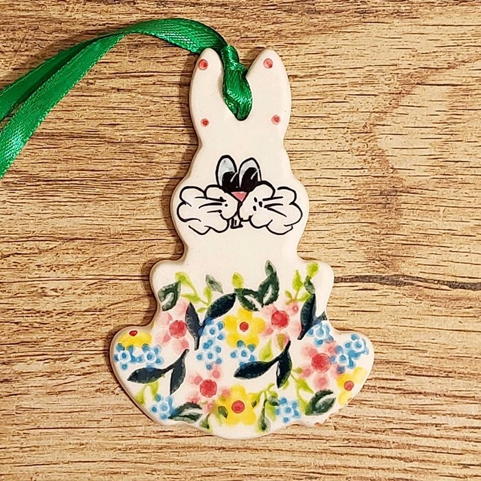 ポーリッシュポタリー VENA うさぎのオーナメント V597-C118 高