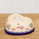 ポーリッシュポタリー VENA ハートボウル16cm_V069-U496