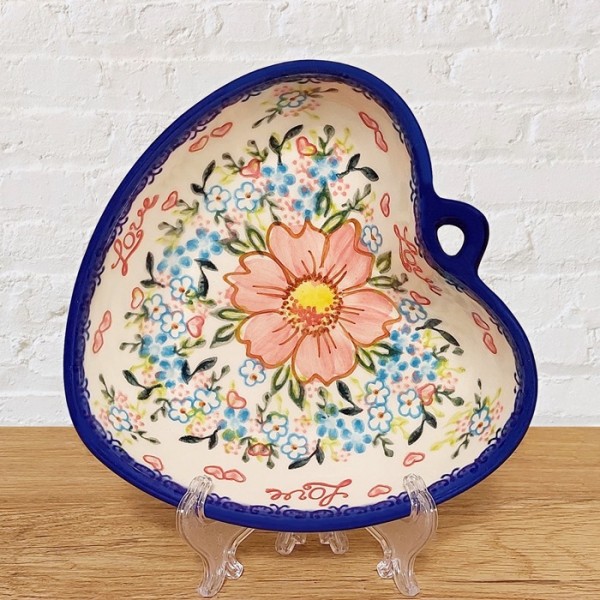 ポーリッシュポタリー VENA ハートボウル16cm_V069-U496