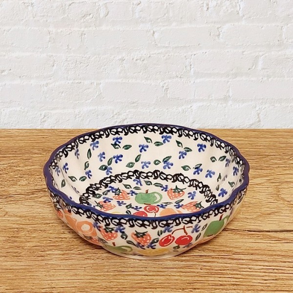 ポーリッシュポタリー CERAMIKA ARTYSTYCZNA フリルボウルφ11.5_CA23-U3426