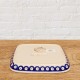 ポーリッシュポタリー VENA スクエアプレート18cm_V173-T001