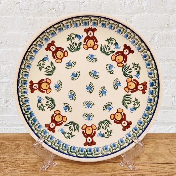 ポーリッシュポタリーCERAMIKA ARTYSTYCZNA平皿20cm_CA337-1137X