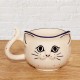 ポーリッシュポタリーARTYSTYCZNA猫の形をしたマグカップ250ml_CAH14-2286X