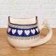 ポーリッシュポタリーCERAMIKA ARTYSTYCZNA猫の形をしたマグカップ250ml_CAH14-375MX