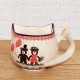 ポーリッシュポタリーCERAMIKA ARTYSTYCZNA猫の形をしたマグカップ250ml_CAH14-U4892