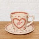 ポーリッシュポタリーVENAカップ＆ソーサー200ml_V876-C1406