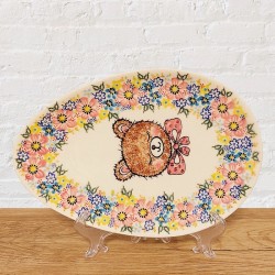 ポーリッシュポタリー VENA たまご型プレート25cm_V191-A1-635