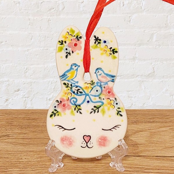ポーリッシュポタリーVENAうさぎのオーナメント_V628-U746