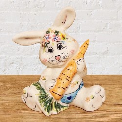 ポーリッシュポタリー VENA うさぎの置物_V610-C124