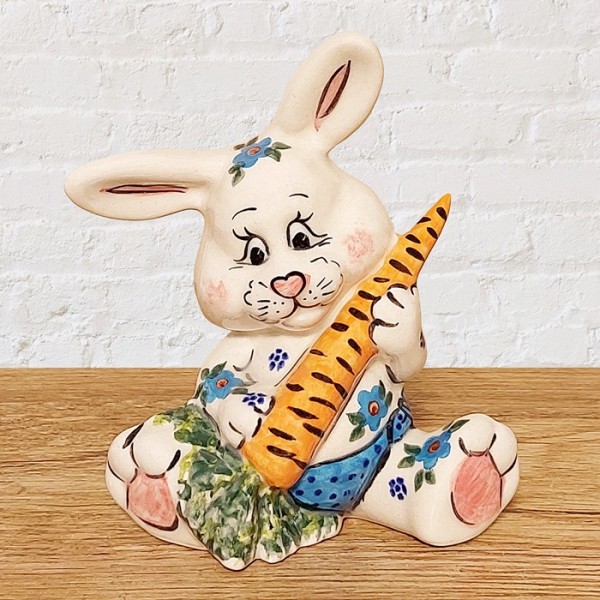 ポーリッシュポタリー VENA うさぎの置物_V610-B203