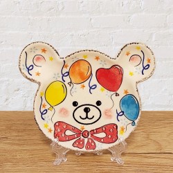 ポーリッシュポタリー VENA くまさん型豆皿_V661-A1-585