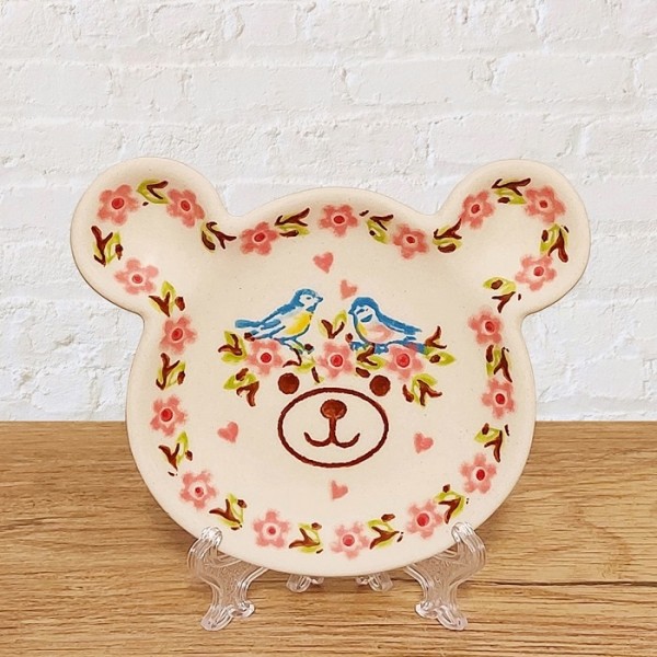 ポーリッシュポタリー VENA くまさん型豆皿_V661-C414