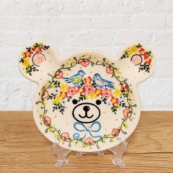 ポーリッシュポタリー VENA くまさん型豆皿_V661-U745