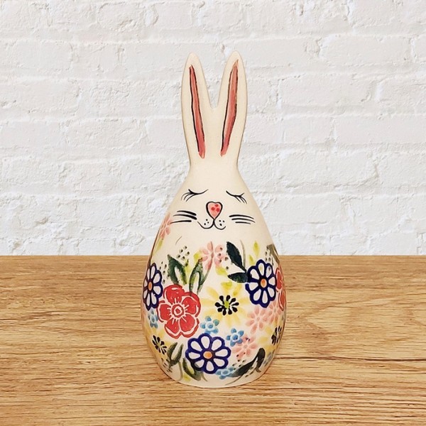 ポーリッシュポタリー VENA ウサギの置物12cm_V695-U509