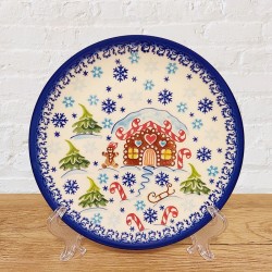 ポーリッシュポタリーVENA平皿17.5cm_V195-U1-757