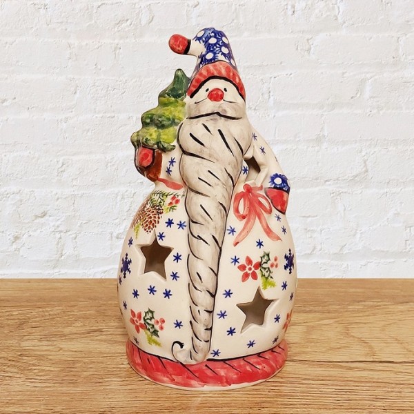 ポーリッシュポタリー VENA キャンドルホルダー(サンタ18cm_V695-C306