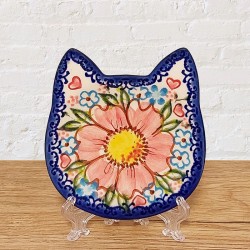 ポーリッシュポタリー VENA ネコ型豆皿_V637-A509