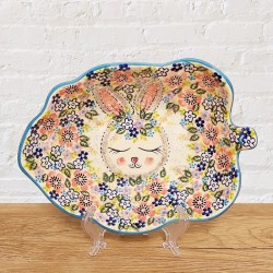 ポーリッシュポタリー VENAリーフボウル21cm_V160-A574