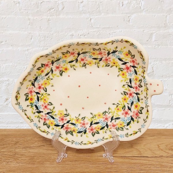 ポーリッシュポタリー VENAリーフボウル21cm_V160-C119