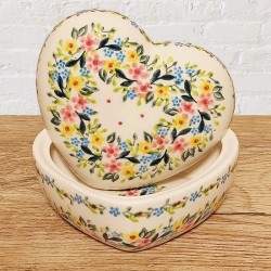 ポーリッシュポタリー VENA ハート型小物入れ_V124-C119