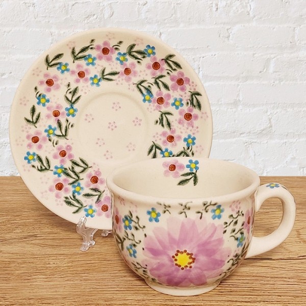 ポーリッシュポタリー VENA カップ＆ソーサー220ml_V033-U211