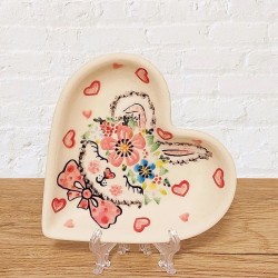 ポーリッシュポタリー VENA ハートプレート_V392-A1-589