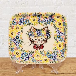 ポーリッシュポタリー VENA スクエアプレート15.5cm_V173-A1-590