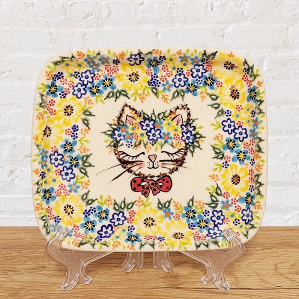 ポーリッシュポタリー VENA スクエアプレート15.5cm_V173-A1-590