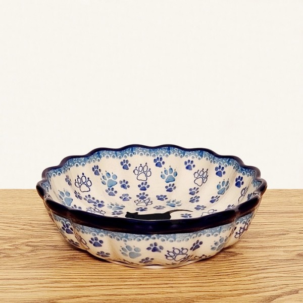 ポーリッシュポタリー CERAMIKA ARTYSTYCZNA フリルボウルφ15cm_CA972-1771X