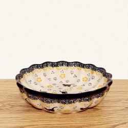 ポーリッシュポタリー CERAMIKA ARTYSTYCZNA フリルボウルφ15cm_CA972-2153X