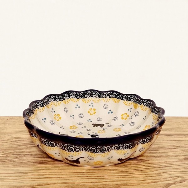 ポーリッシュポタリー CERAMIKA ARTYSTYCZNA フリルボウルφ15cm_CA972-2153X