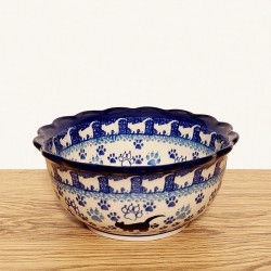 ポーリッシュポタリーCERAMIKA ARTYSTYCZNA フリルボウル φ15_CA526-1771X