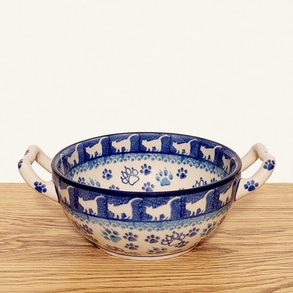 ポーリッシュポタリー CERAMIKA ARTYSTYCZNA 取手付ボウルφ12cm_CAC61-1771X