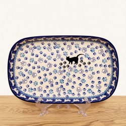 ポーリッシュポタリー CERAMIKA ARTYSTYCZNA オーバル プレート26.5cm_CA392-1771X