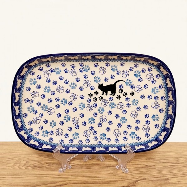 ポーリッシュポタリー CERAMIKA ARTYSTYCZNA オーバル プレート26.5cm_CA392-1771X