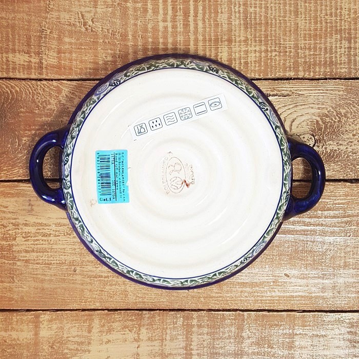ポーランド食器　ラウンドキャセロール ポーリッシュポタリー (ポーランド食器) ラウンドキャセロール