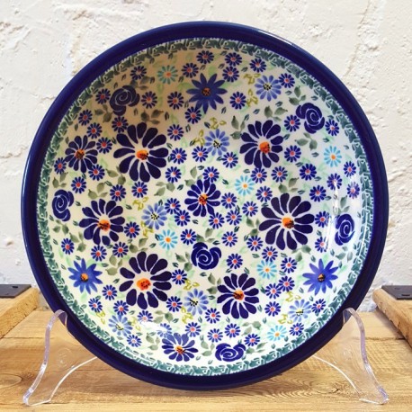 ポーリッシュポタリー BOLESLAWIEC スープ・パスタ皿 φ22.5cm GU1002-DU126
